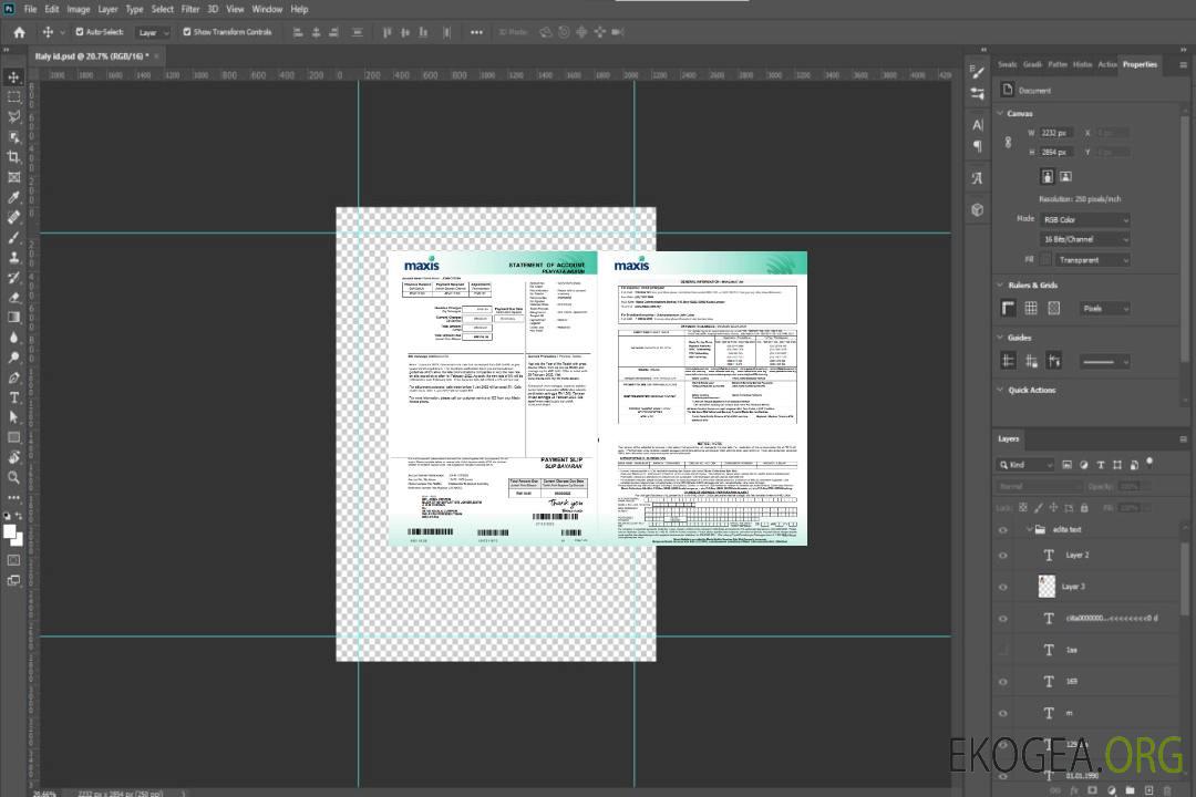 Relevé bancaire Malaisie Maxis 5 pages template Relevé bancaire Malaisie Maxis 5 pages template